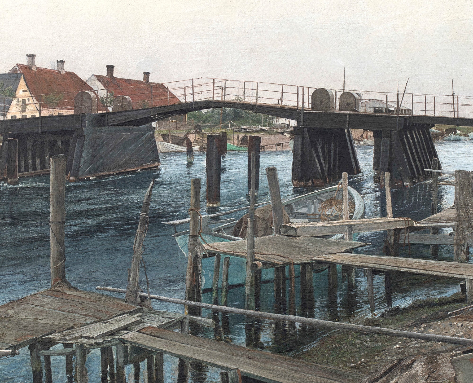 Laurits Andersen Ring Fine Art Print, The bridge at Karrebæksminde