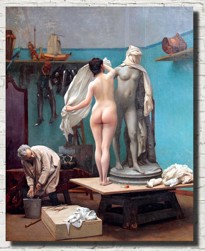 Jean-Léon Gérôme Fine Art Print : The end of the pose