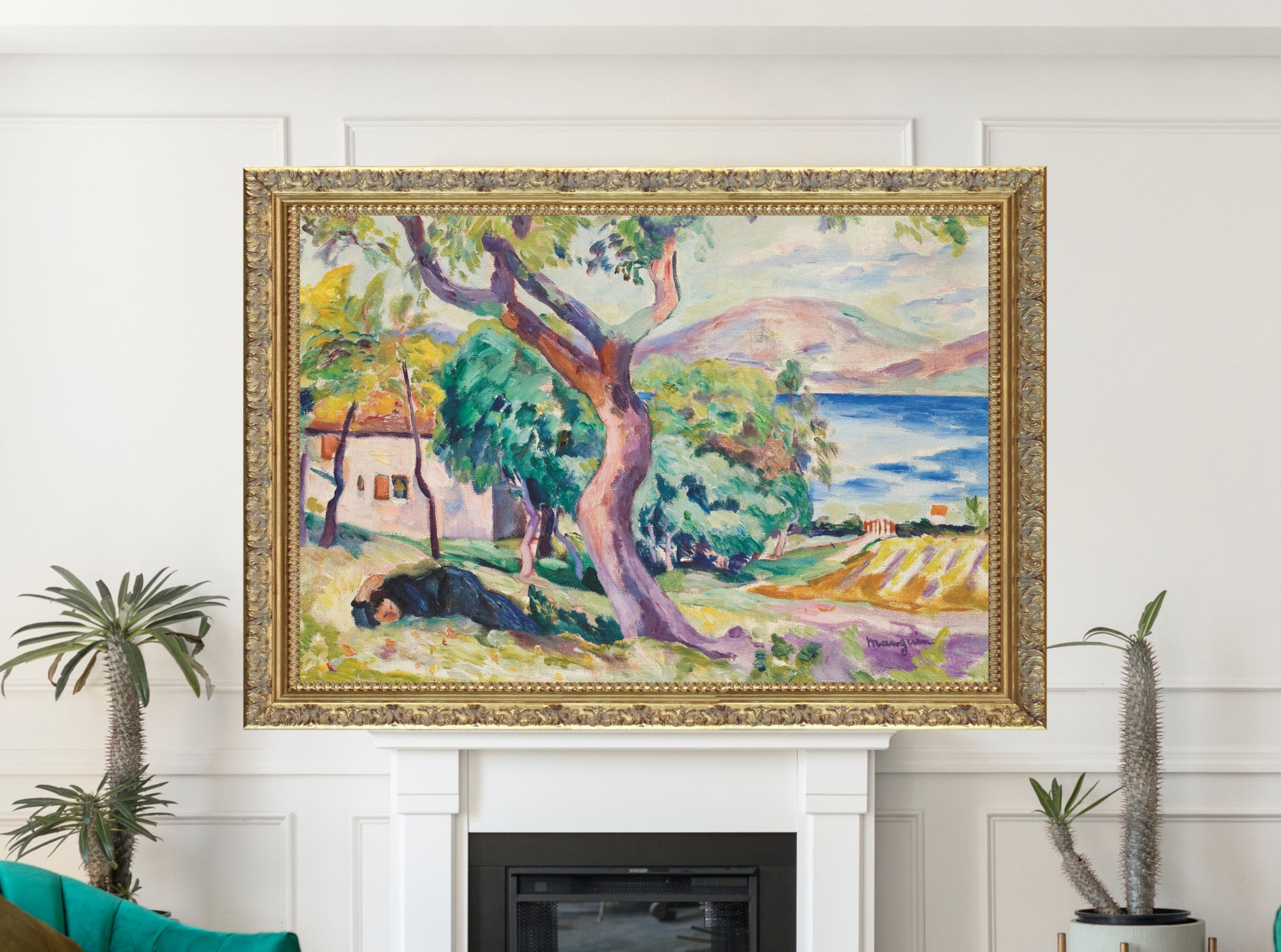 Henri Manguin, The farm in the Gulf of Saint-Tropez