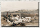 The gate of Citzenib looking towards the desert of Suez Cairo, David Roberts Fine Art Print