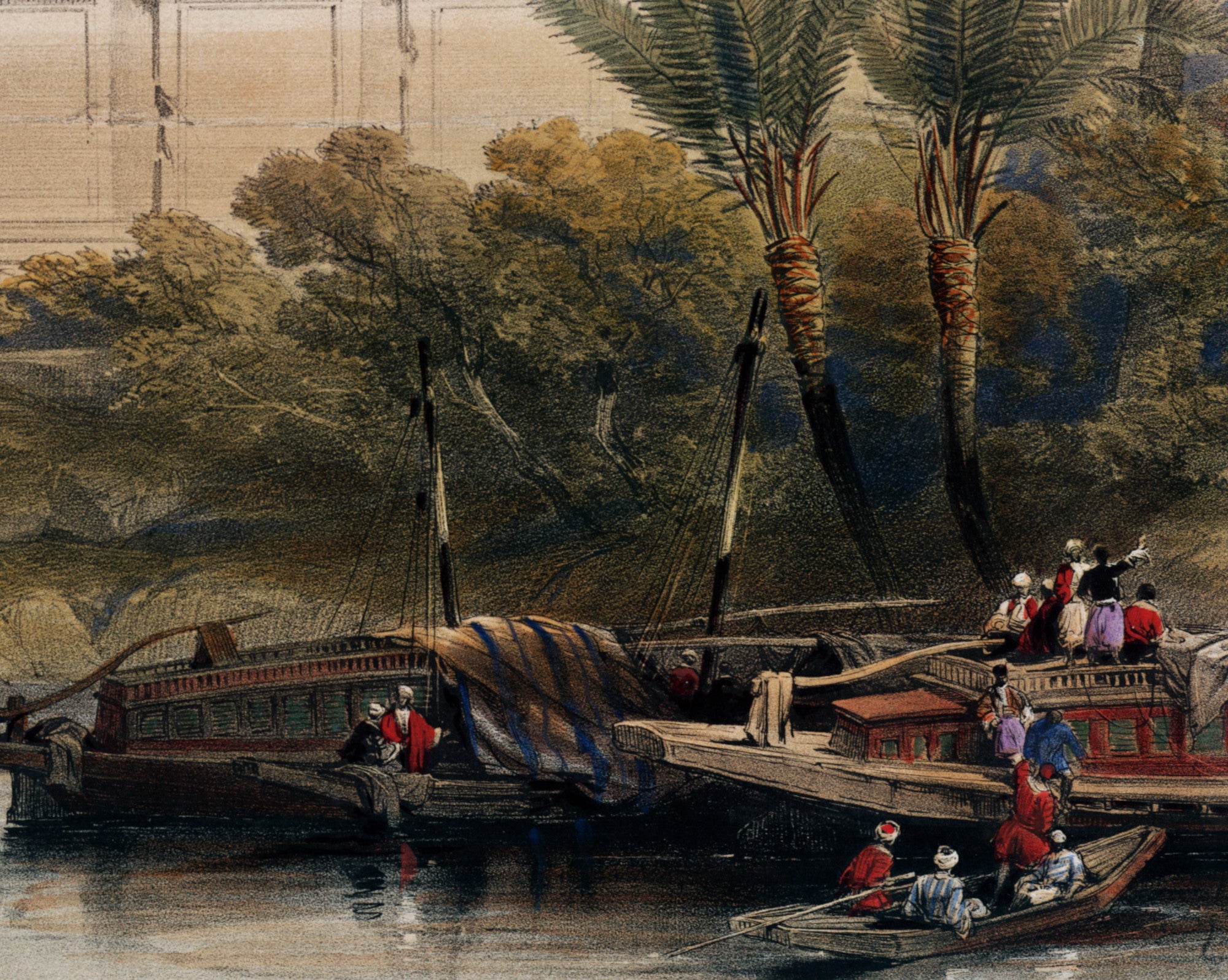 The hypaethral temple at Philae, David Roberts Fine Art Print