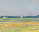Gustave Caillebotte Fine Art Print : The plain of Gennevilliers, yellow fields