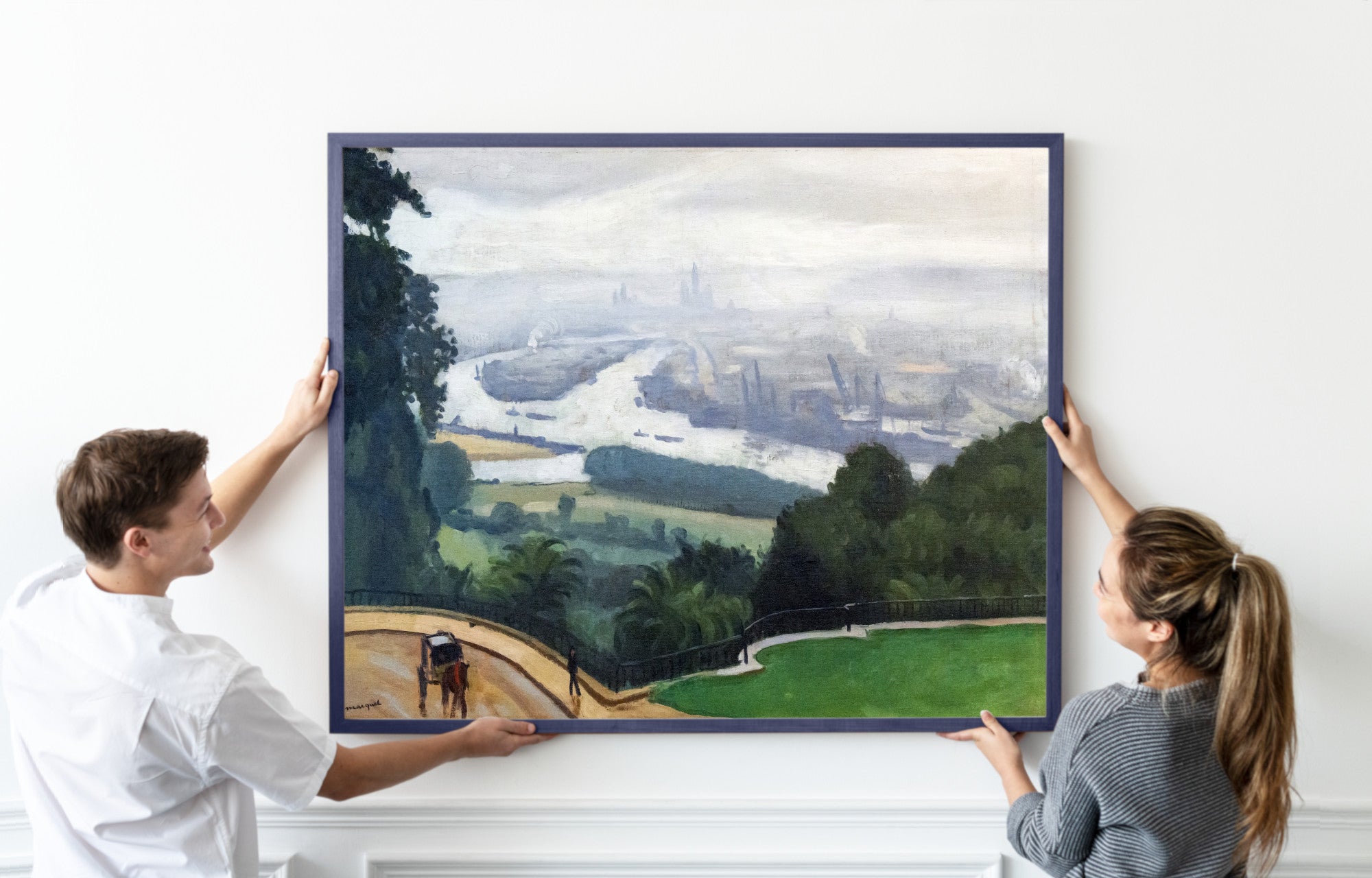 The port of Rouen, Albert Marquet, French Industrial Landscape