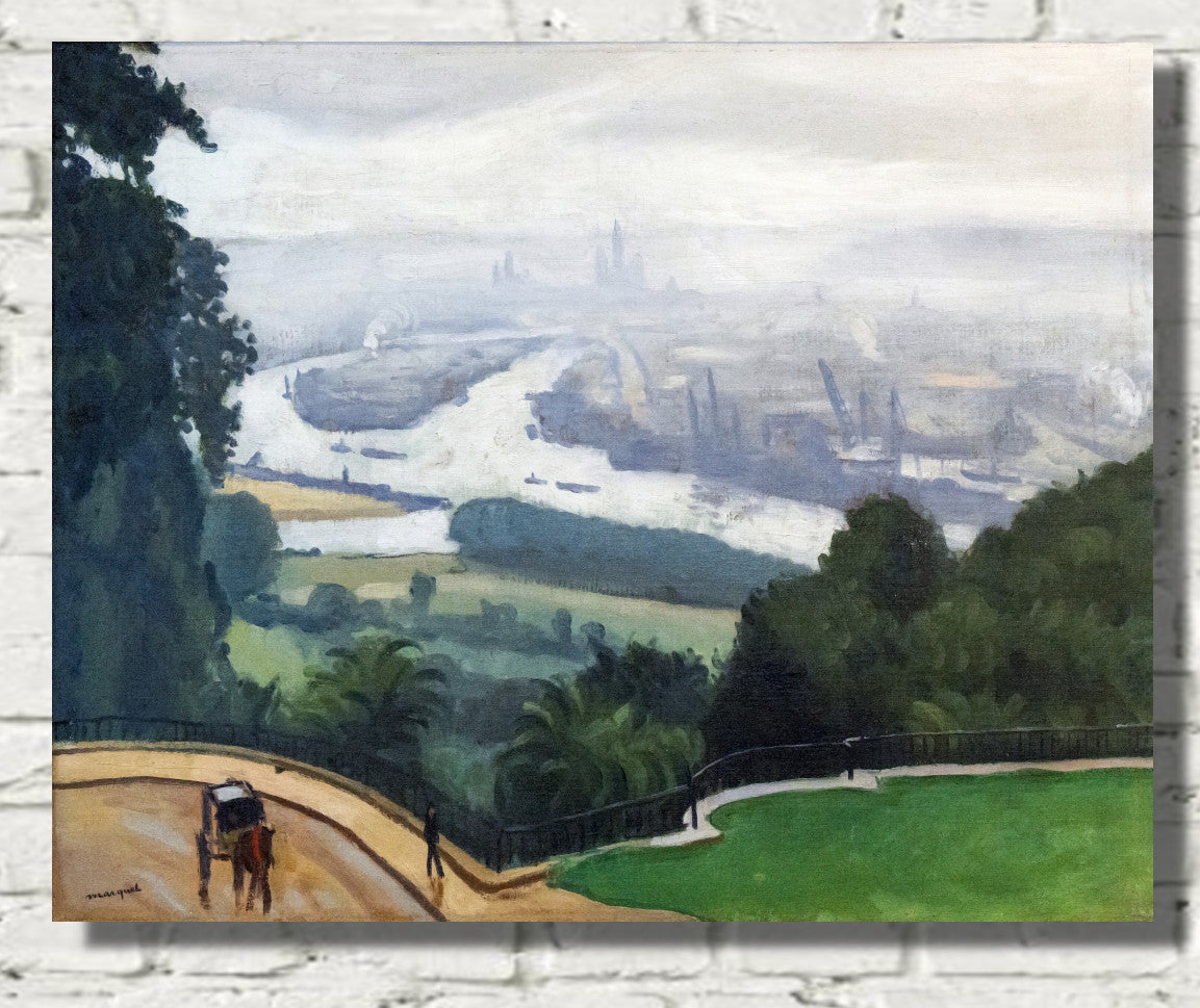 The port of Rouen, Albert Marquet, French Industrial Landscape