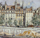 Frederic Anatole Houbron Fine Art Print, The quay of the Hôtel-de-Ville and the Louis-Philippe bridge