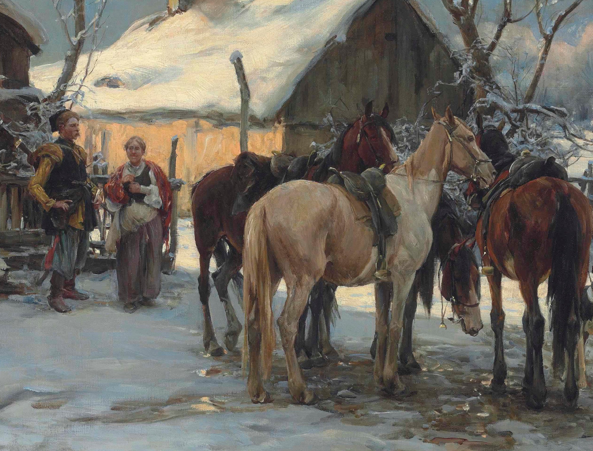 Alfred Kowalski Fine Art Print, The return home