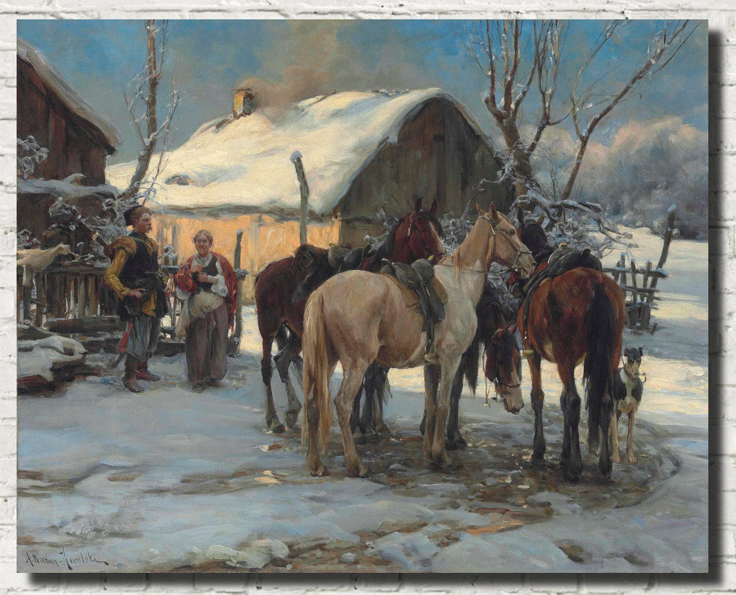 Alfred Kowalski Fine Art Print, The return home
