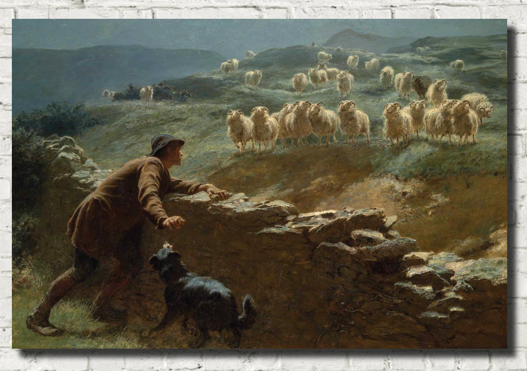 Briton Rivière Fine Art Print, The sheepstealer