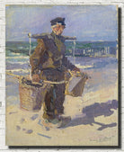 Jan Toorop Fine Art Print, The shell fisherman