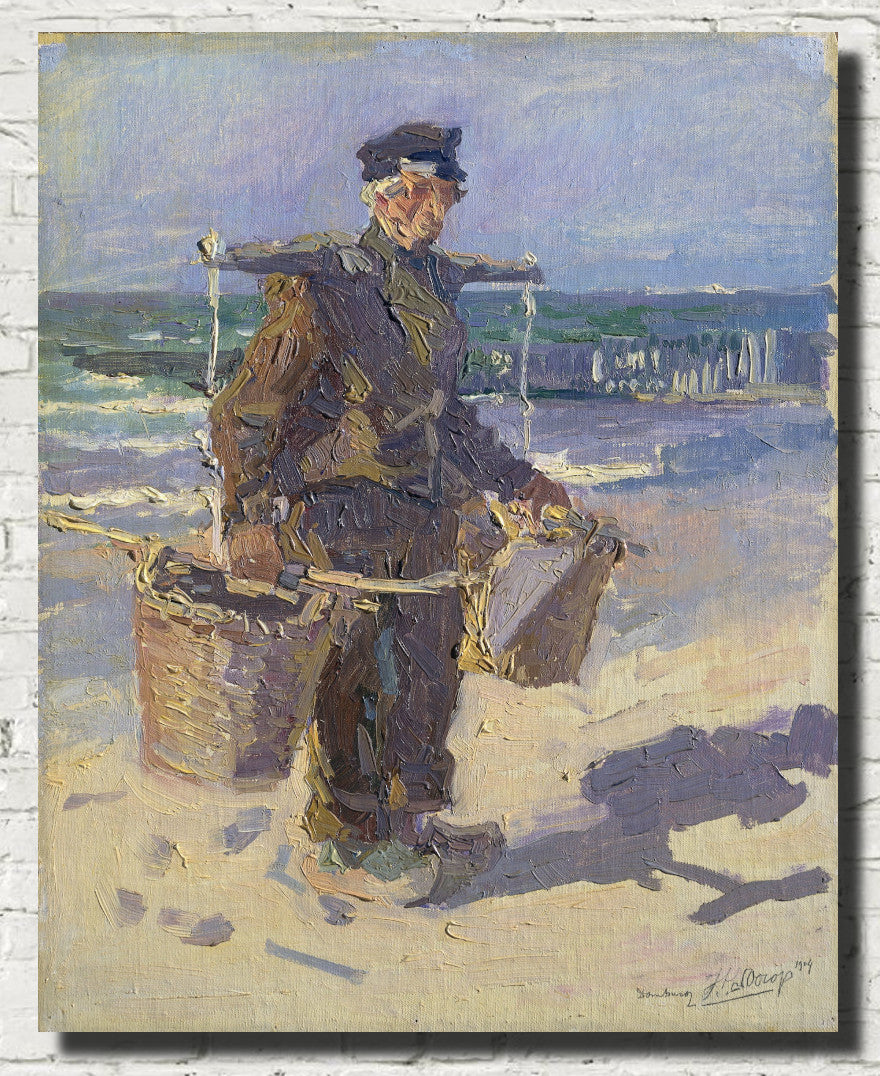 Jan Toorop Fine Art Print, The shell fisherman