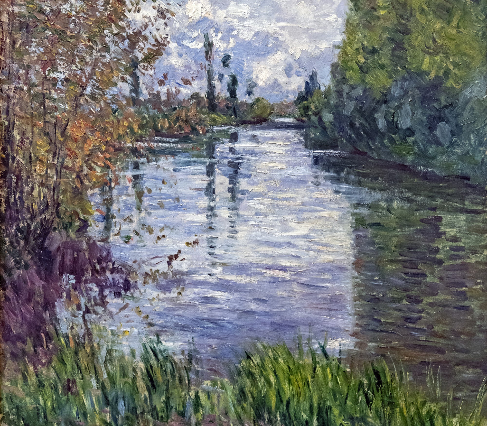 Gustave Caillebotte Fine Art Print : The small arm of the Seine in autumn