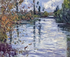 Gustave Caillebotte Fine Art Print : The small arm of the Seine in autumn