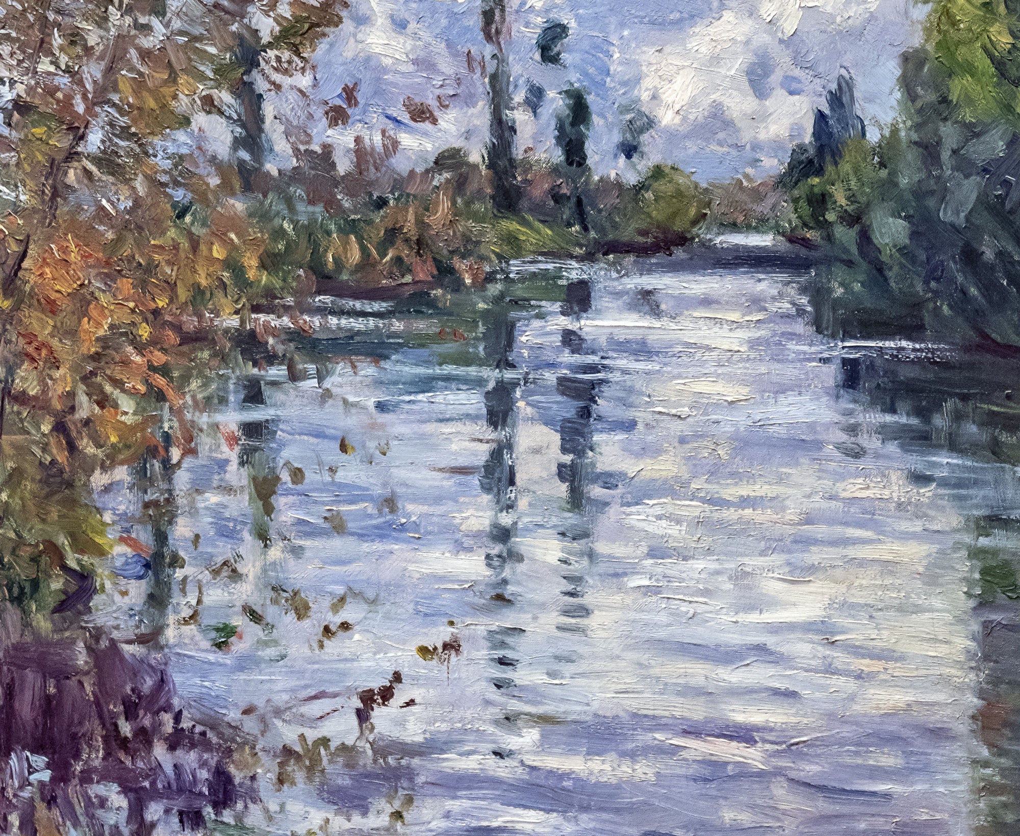 Gustave Caillebotte Fine Art Print : The small arm of the Seine in autumn