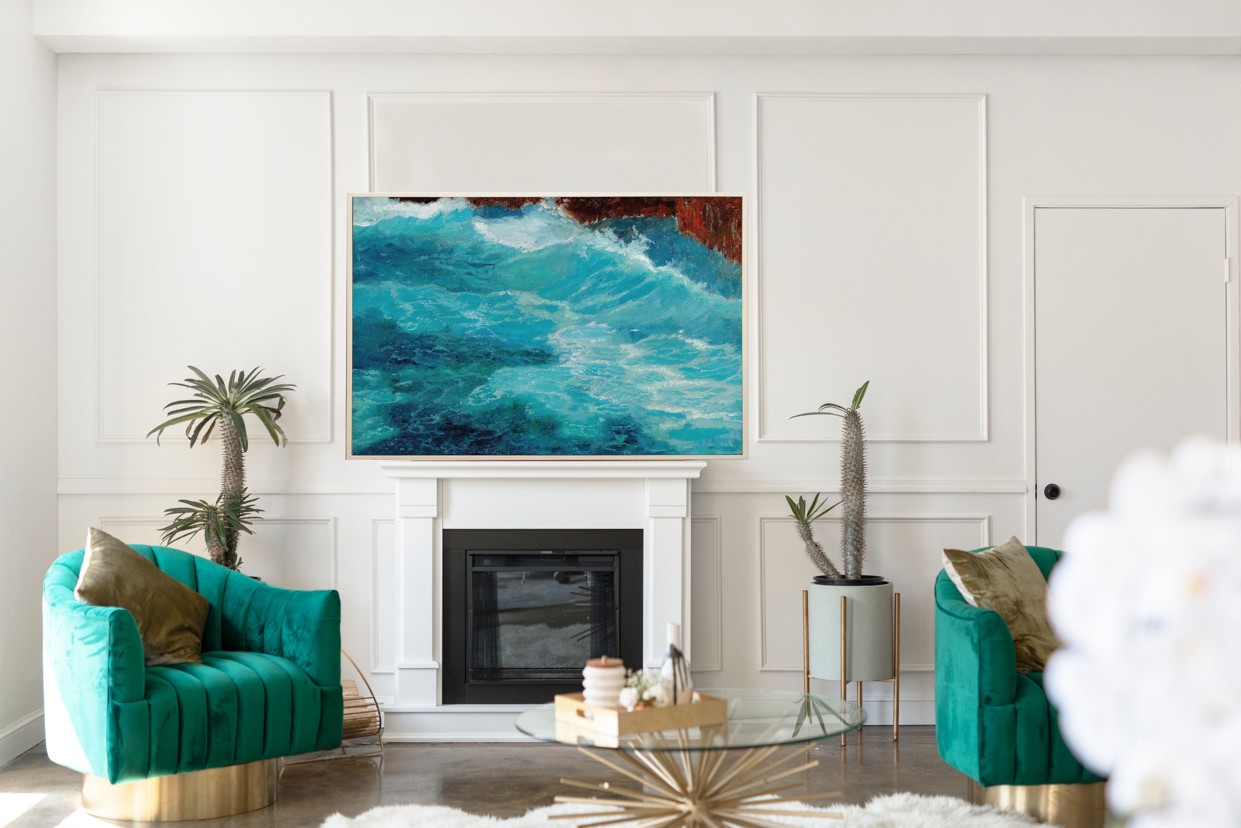 The surge in Lacroma, Karl Mediz Fine Art Print