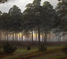 Caspar David Friedrich Fine Art Print, The times of day The evening