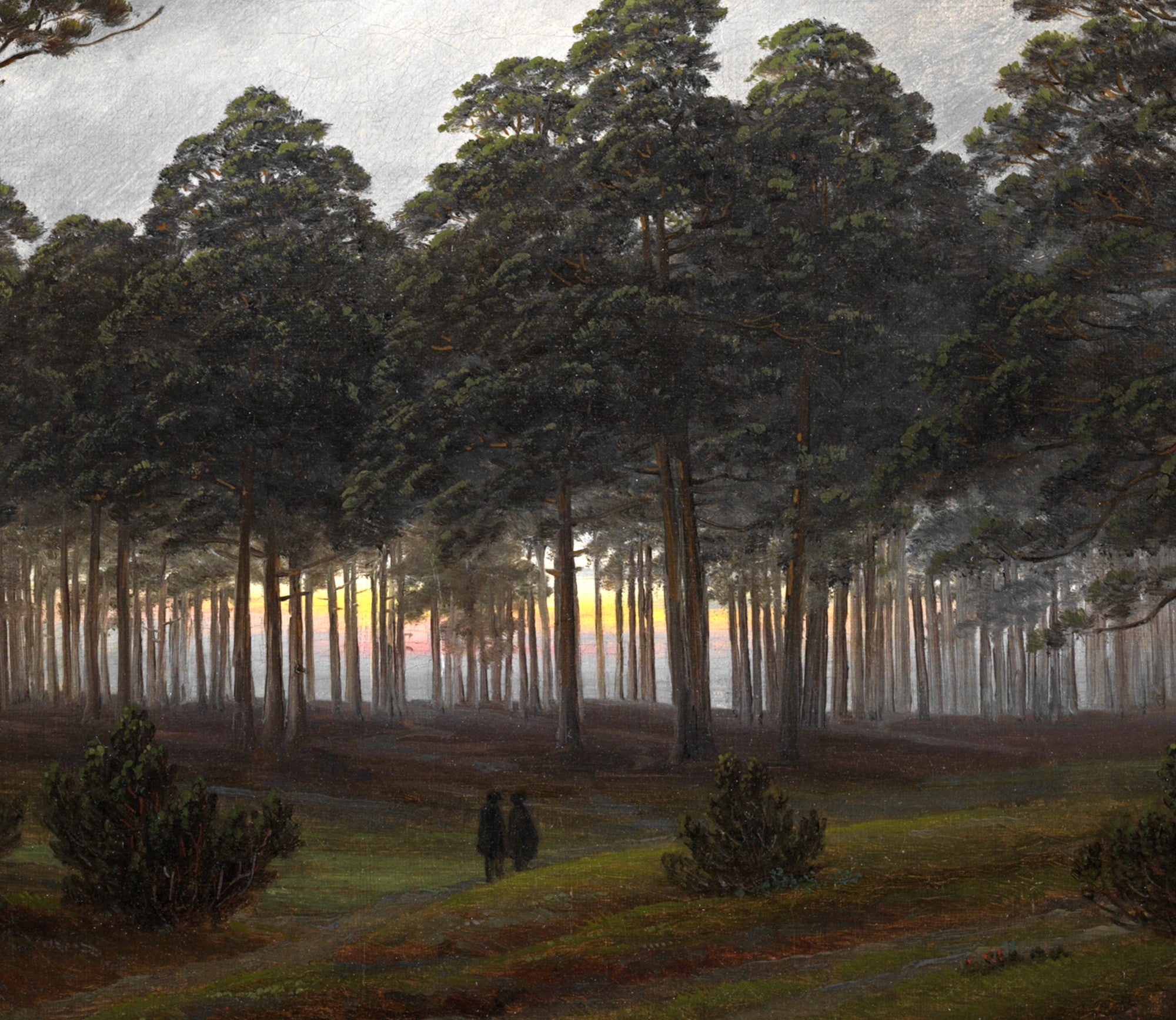 Caspar David Friedrich Fine Art Print, The times of day The evening