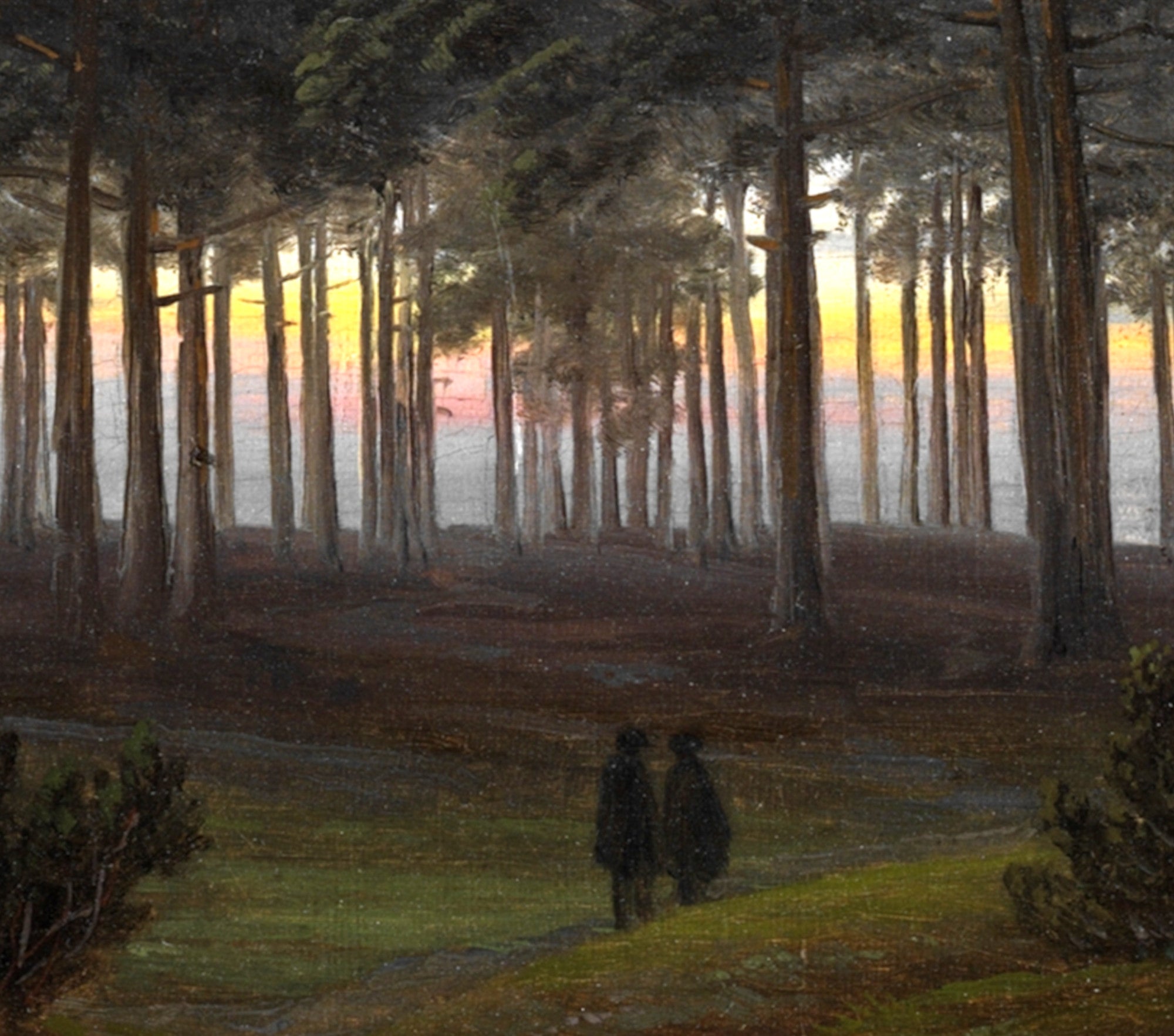 Caspar David Friedrich Fine Art Print, The times of day The evening