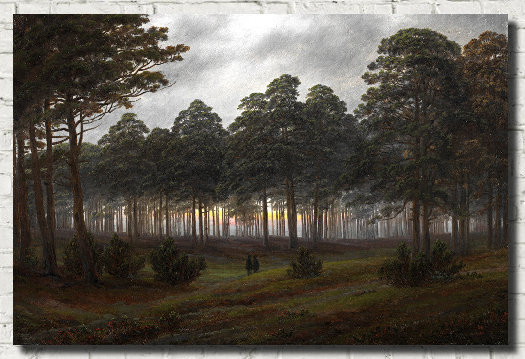 Caspar David Friedrich Fine Art Print, The times of day The evening