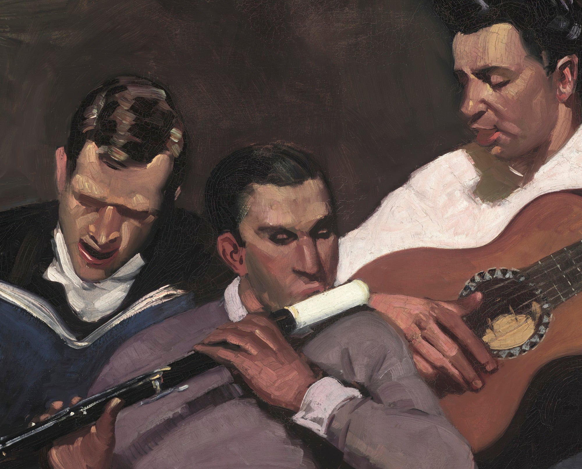 Three Top Sergeants, George Luks Fine Art Print