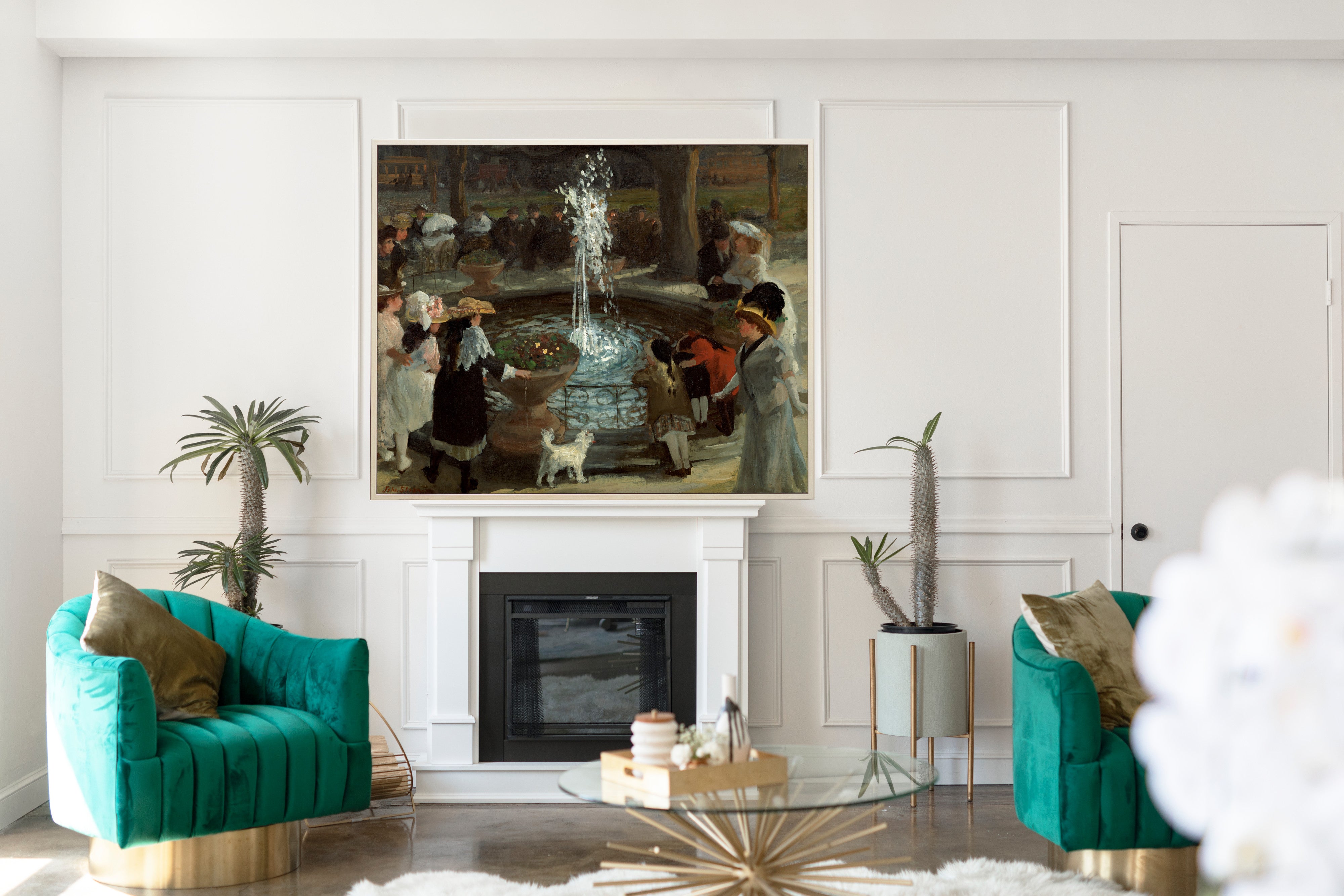 Throbbing Fountain, Madison Square, John Sloan Fine Art Print