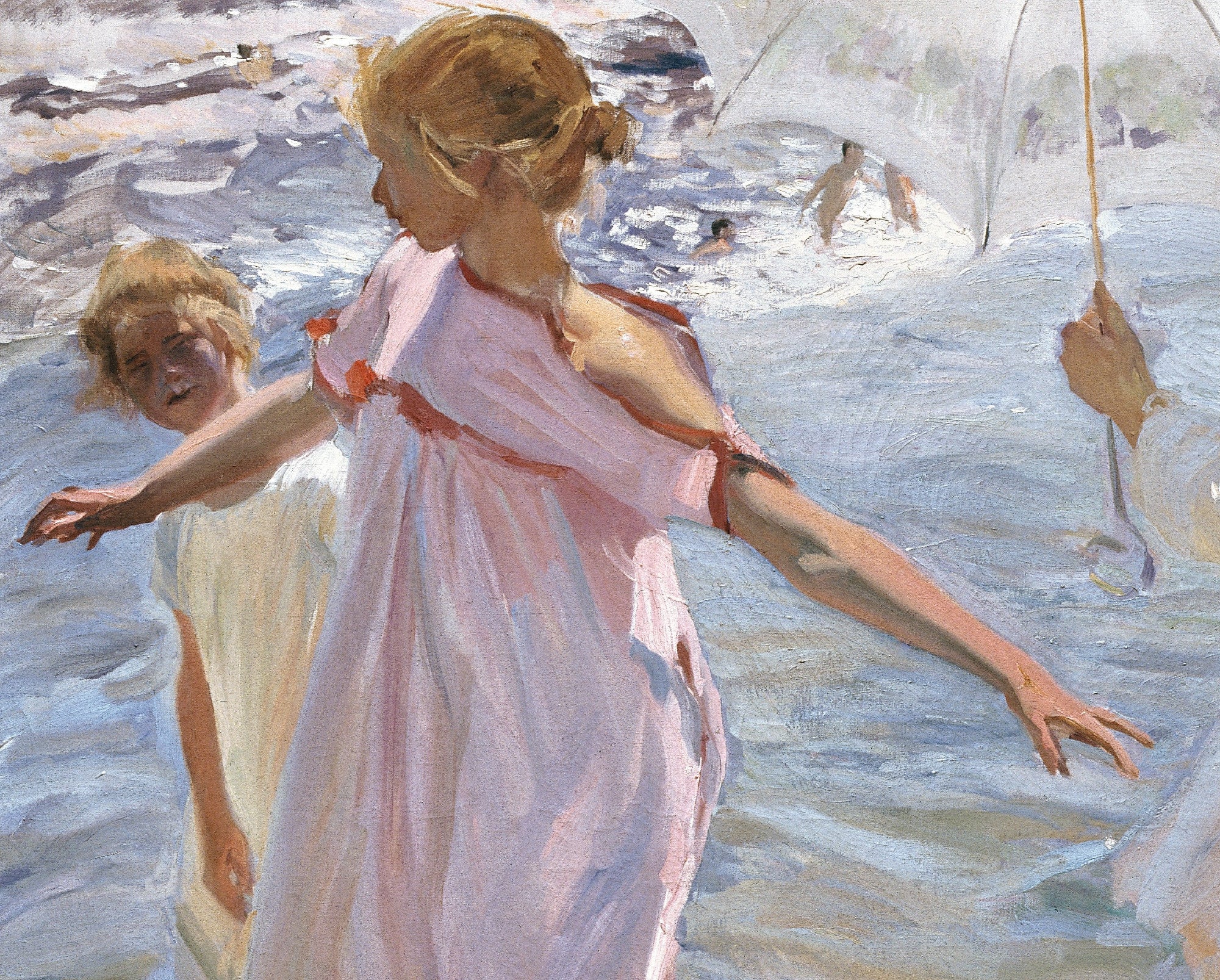 Time for a Bathe, Valencia, Joaquín Sorolla Fine Art Print
