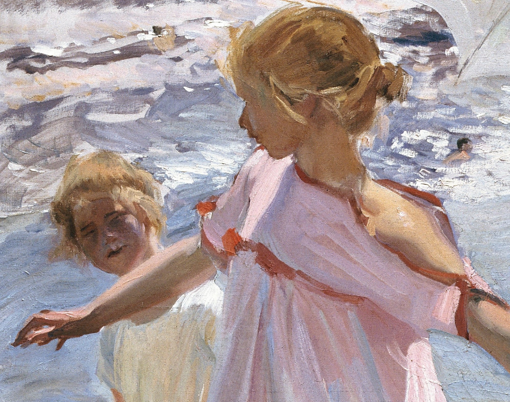 Time for a Bathe, Valencia, Joaquín Sorolla Fine Art Print
