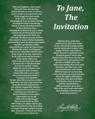 To Jane The Invitation, Poem by Percy Bysshe Shelley, Typography Print