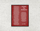 To Jane The Invitation, Poem by Percy Bysshe Shelley, Typography Print