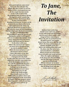 To Jane The Invitation, Poem by Percy Bysshe Shelley, Typography Print