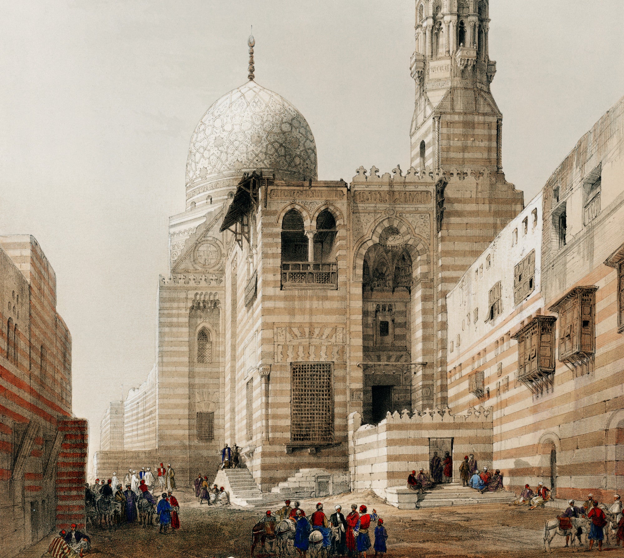 Tombs of the Caliphs Cairo, David Roberts Fine Art Print