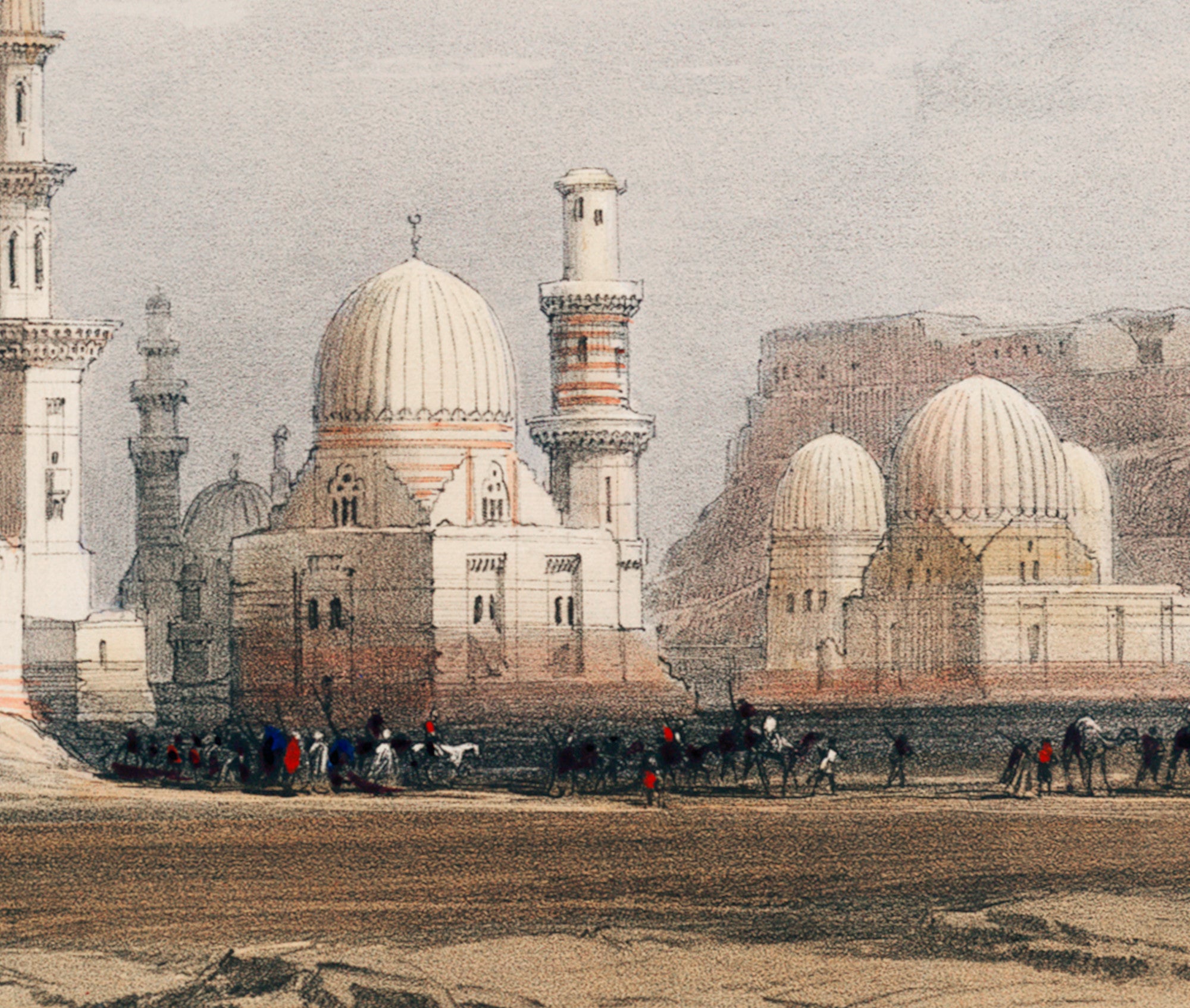 Tombs of the Memlooks Cairo, David Roberts Fine Art Print