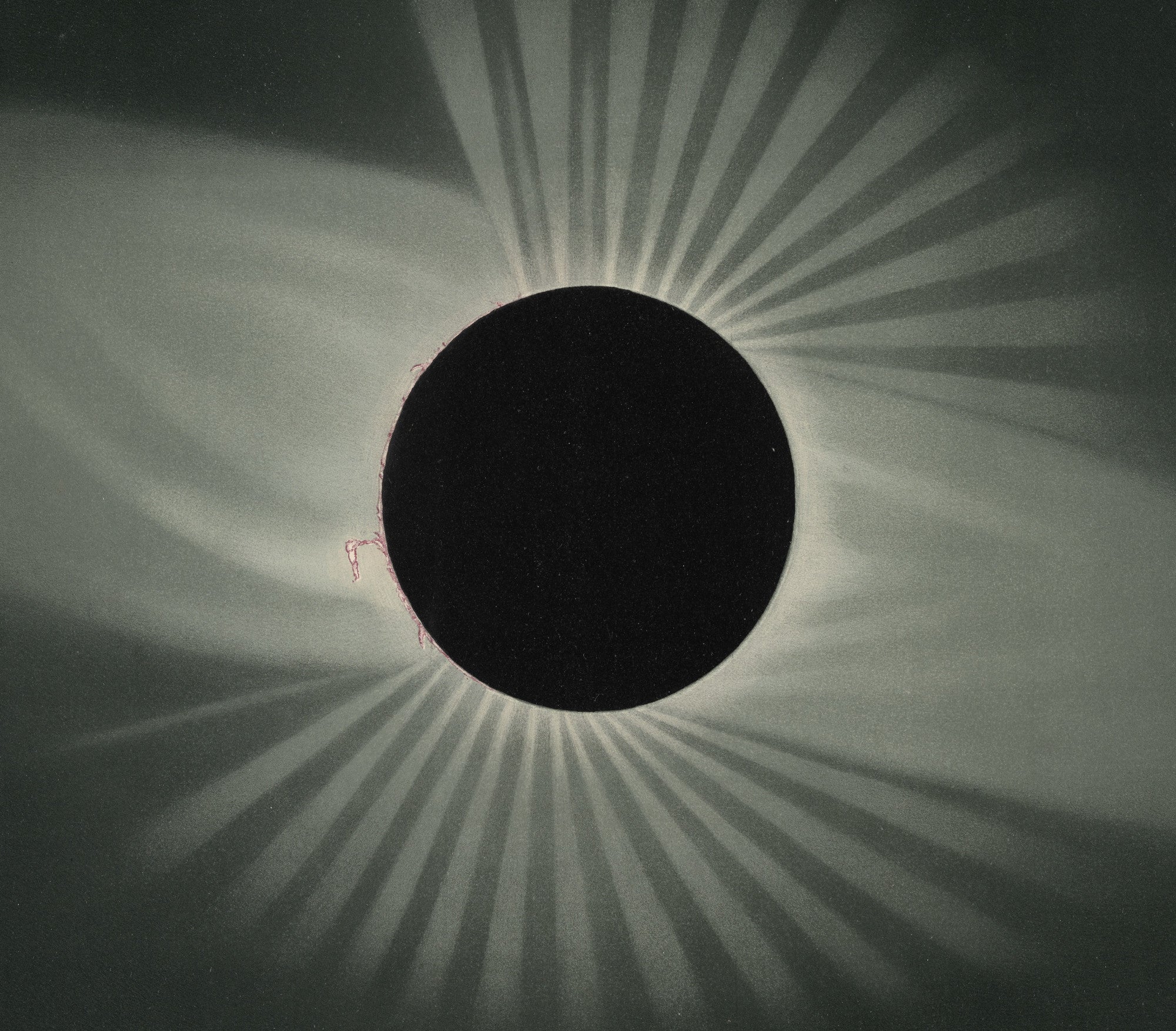Étienne Léopold Trouvelot Fine Art Print, Total Eclipse of the Sun