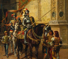 To the Joust, Cesare Agostino Detti Fine Art Print
