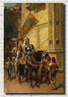 To the Joust, Cesare Agostino Detti Fine Art Print