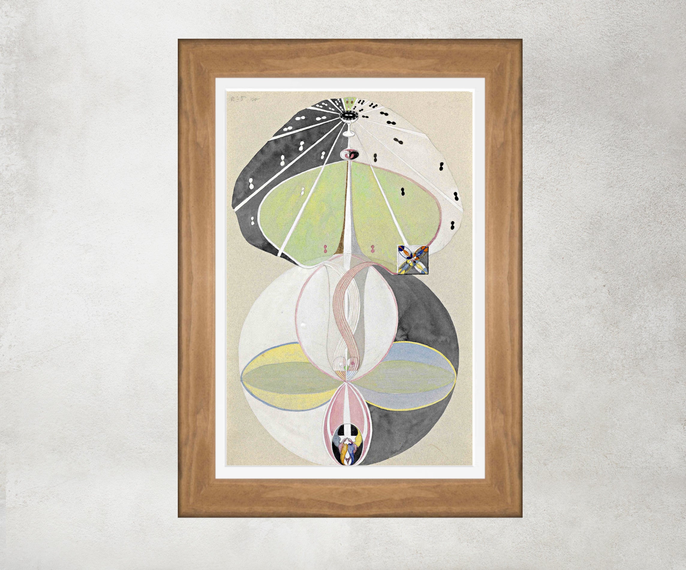 Hilma Af Klint Abstract Framed Art Print, Tree of Knowledge No. 5