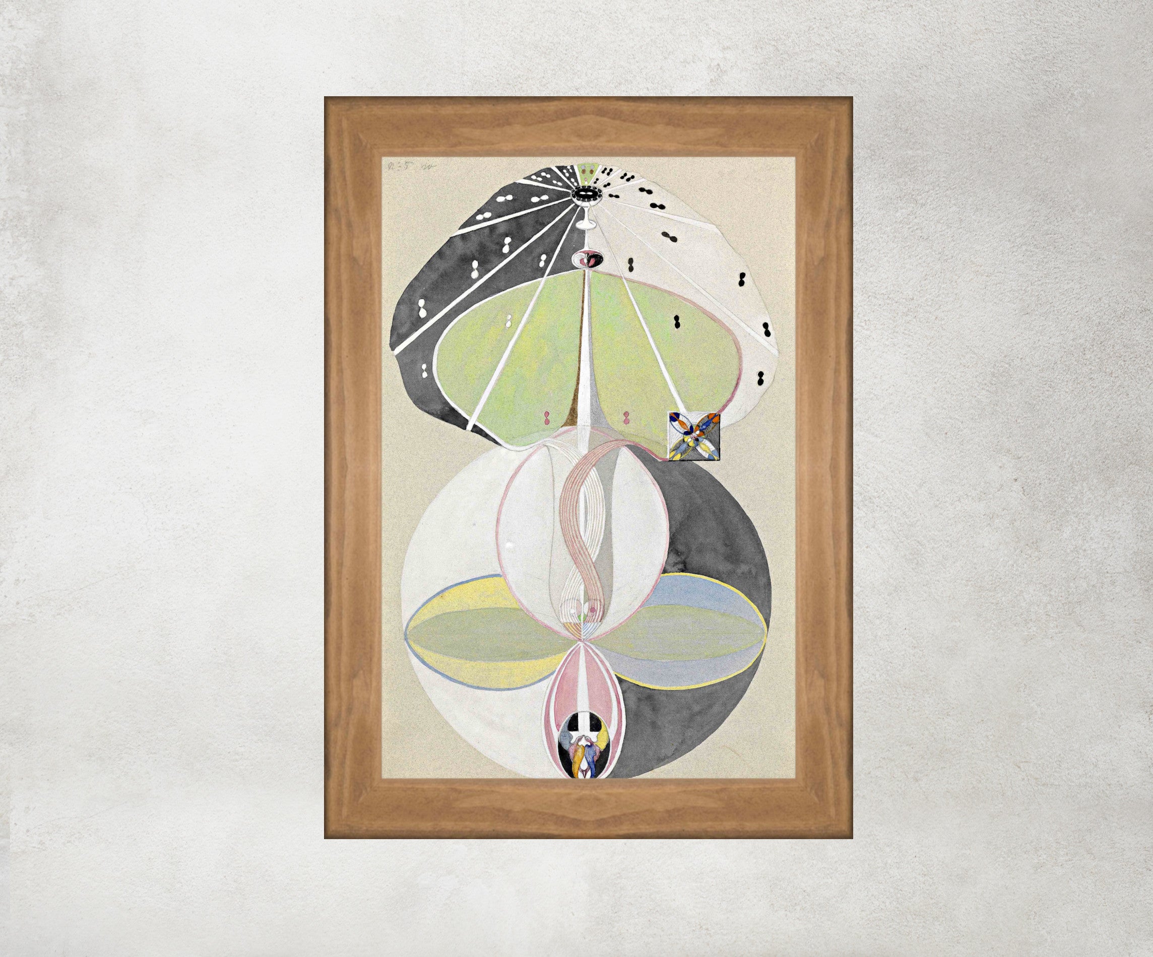Hilma Af Klint Abstract Framed Art Print, Tree of Knowledge No. 5