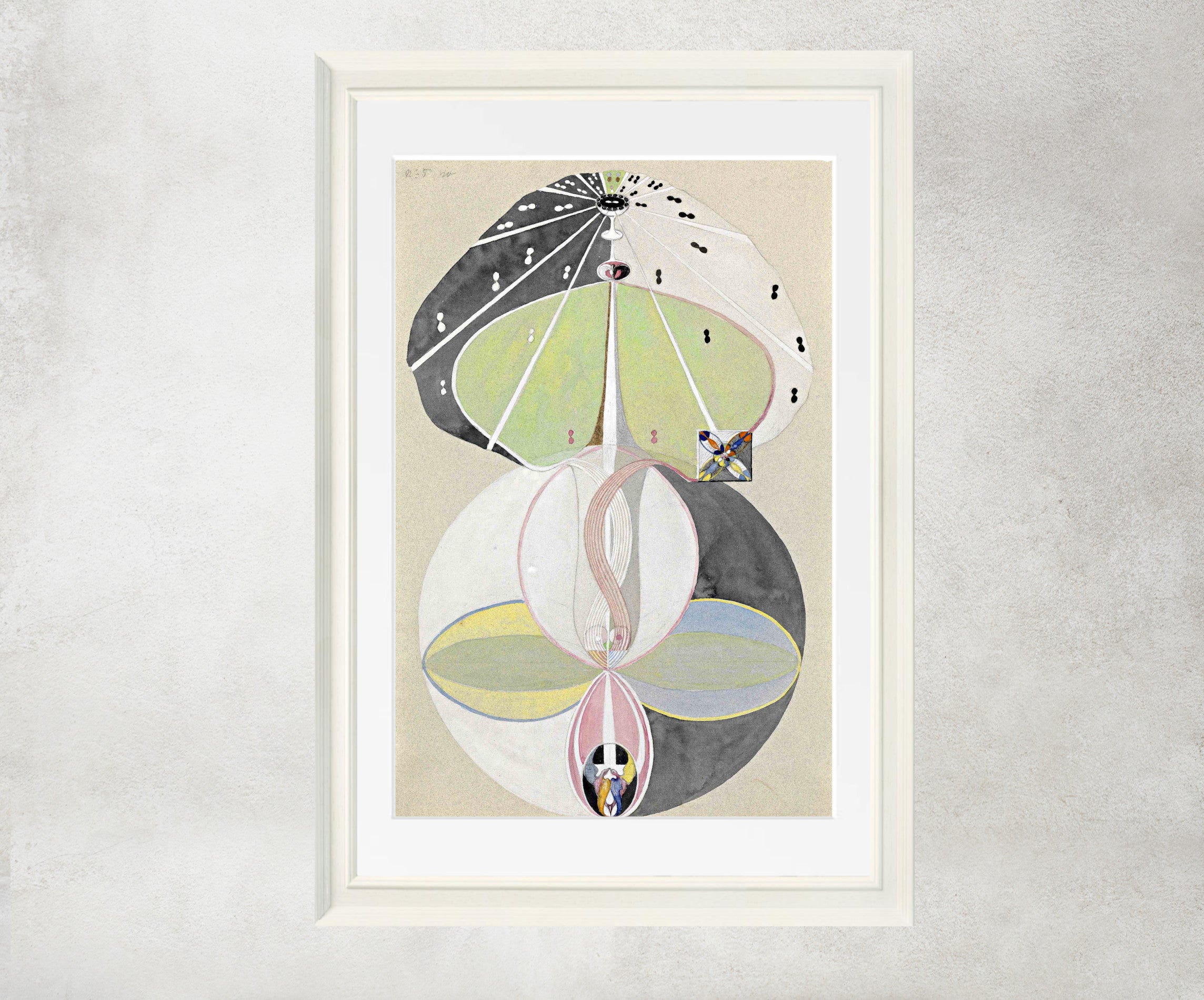 Hilma Af Klint Abstract Framed Art Print, Tree of Knowledge No. 5