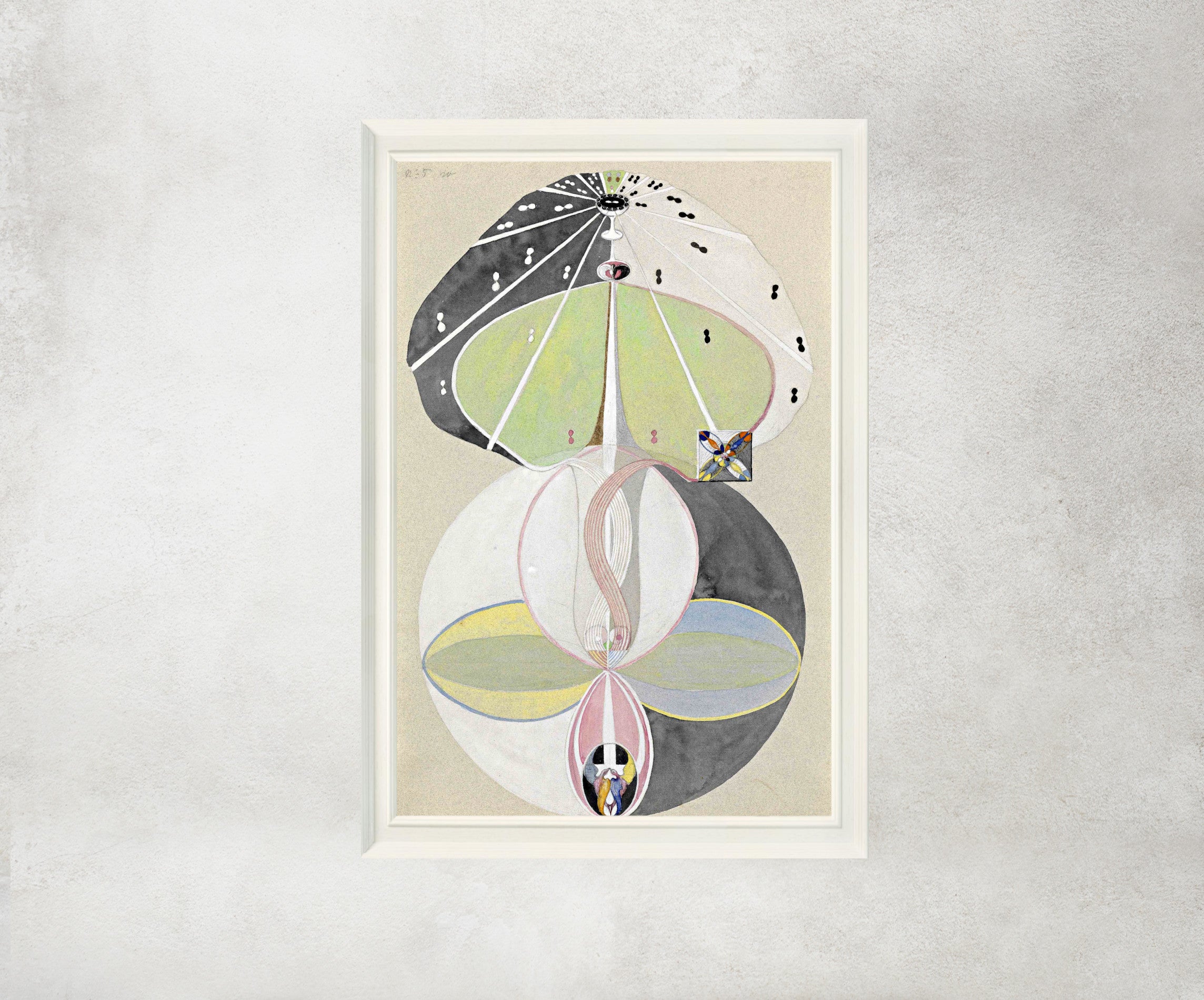 Hilma Af Klint Abstract Framed Art Print, Tree of Knowledge No. 5