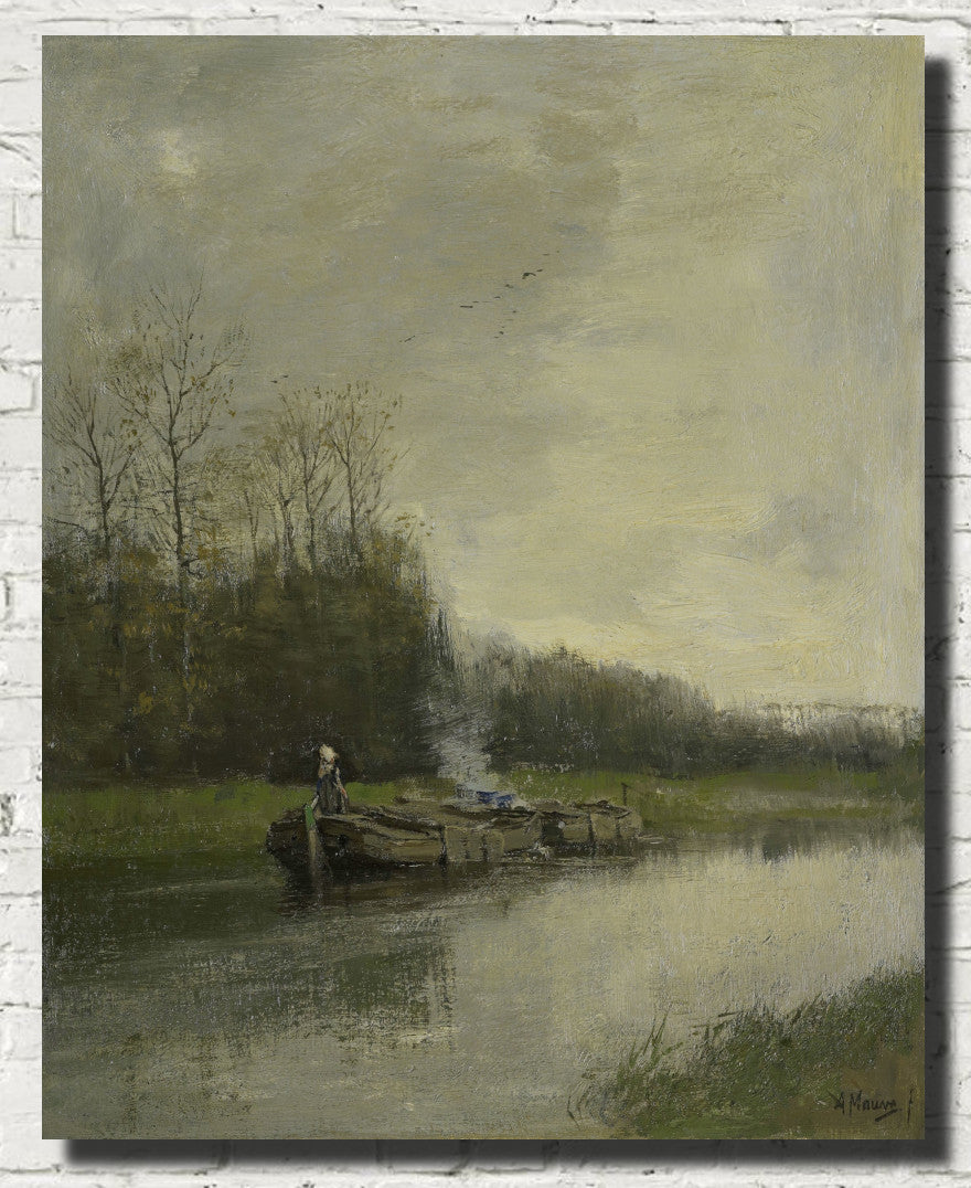 Trekking, Anton Mauve Fine Art Print