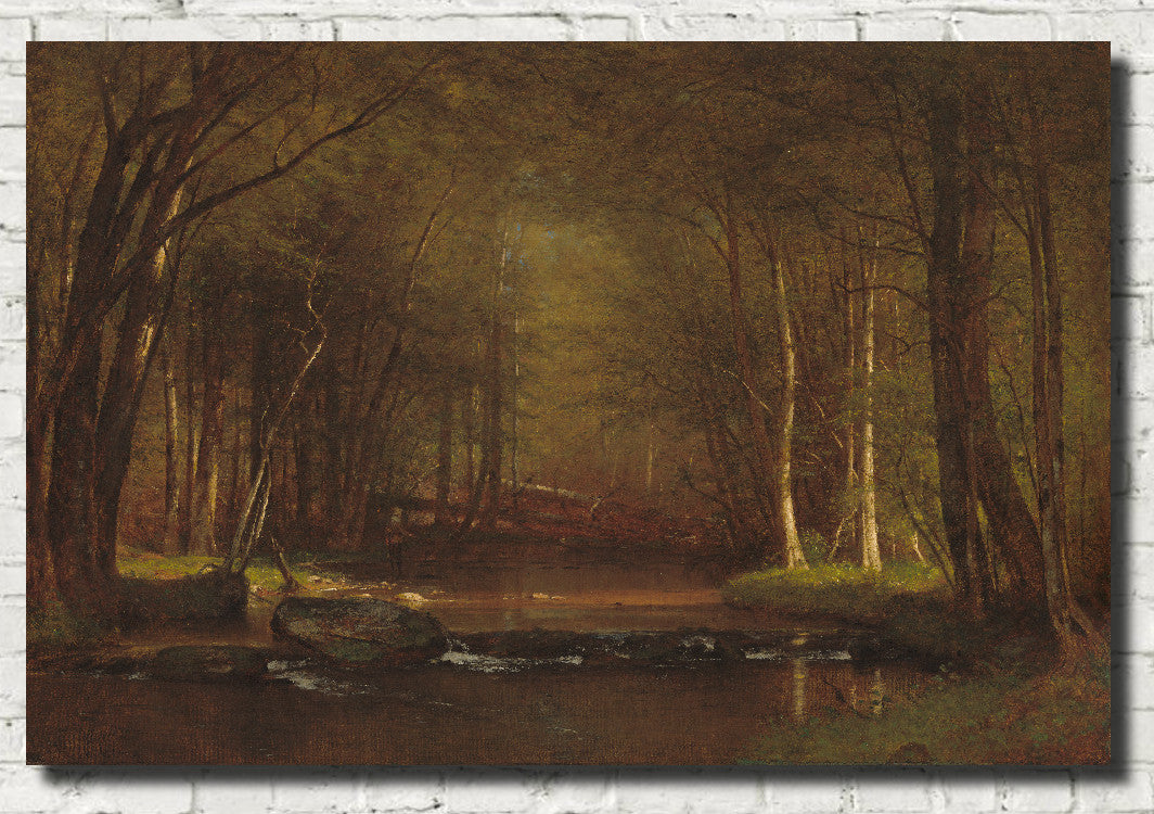 Trout Brook in the Catskills Worthington Whittredge
