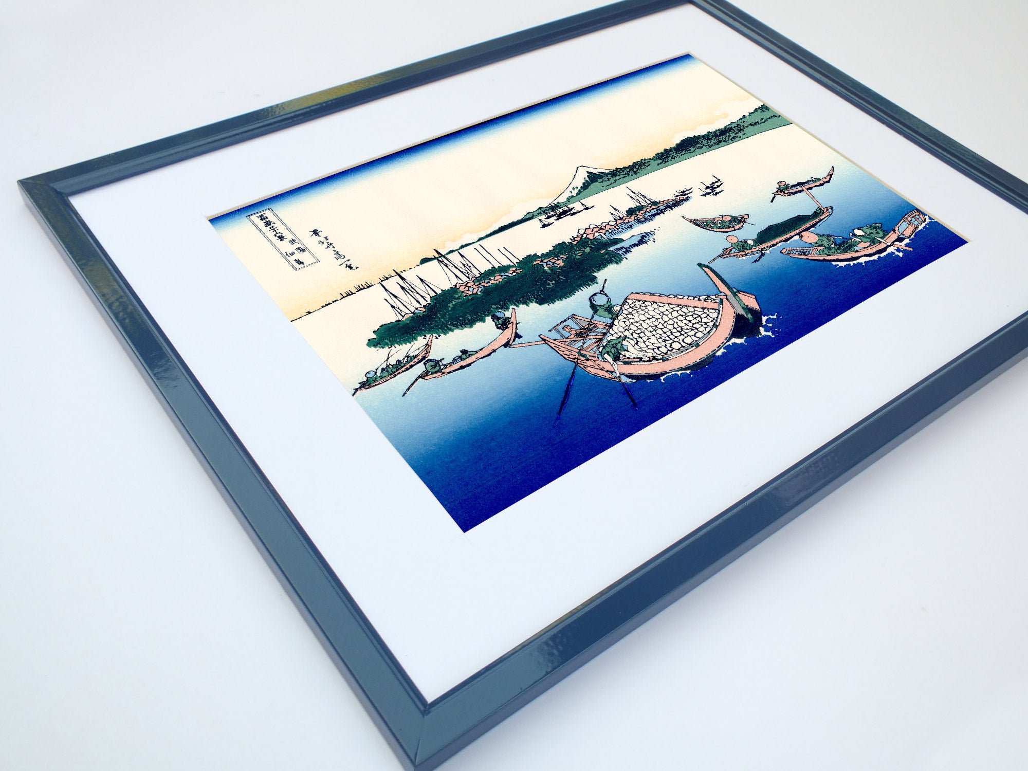 36 Views of Mount Fuji, Tsukuda Island in Musashi Province, Katsushika Hokusai, Japanese Print