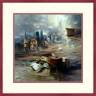 Tumbled City, Framed Urban Abstract Fine Art Print