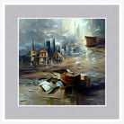 Tumbled City, Framed Urban Abstract Fine Art Print