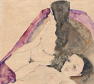 Two Reclining Nudes, Egon Schiele Fine Art Print