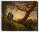 Contemplating the Moon, Casper David Friedrich Fine Art Print