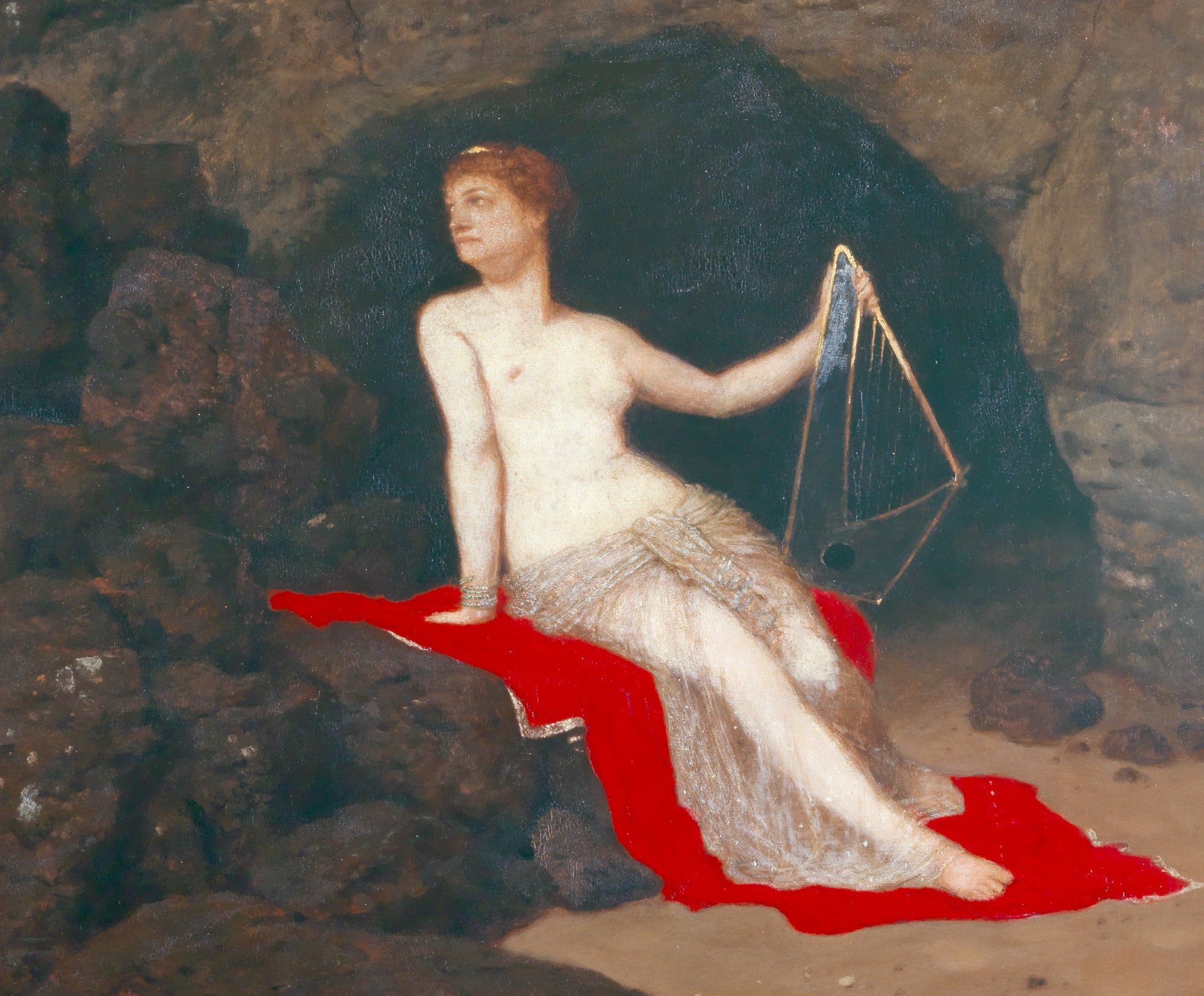 Ulysses and Calypso, Arnold Bocklin Fine Art Print, Symbolism