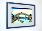 36 Views of Mount Fuji, Under Mannen Bridge at Fukagawa, Katsushika Hokusai, Japanese Print
