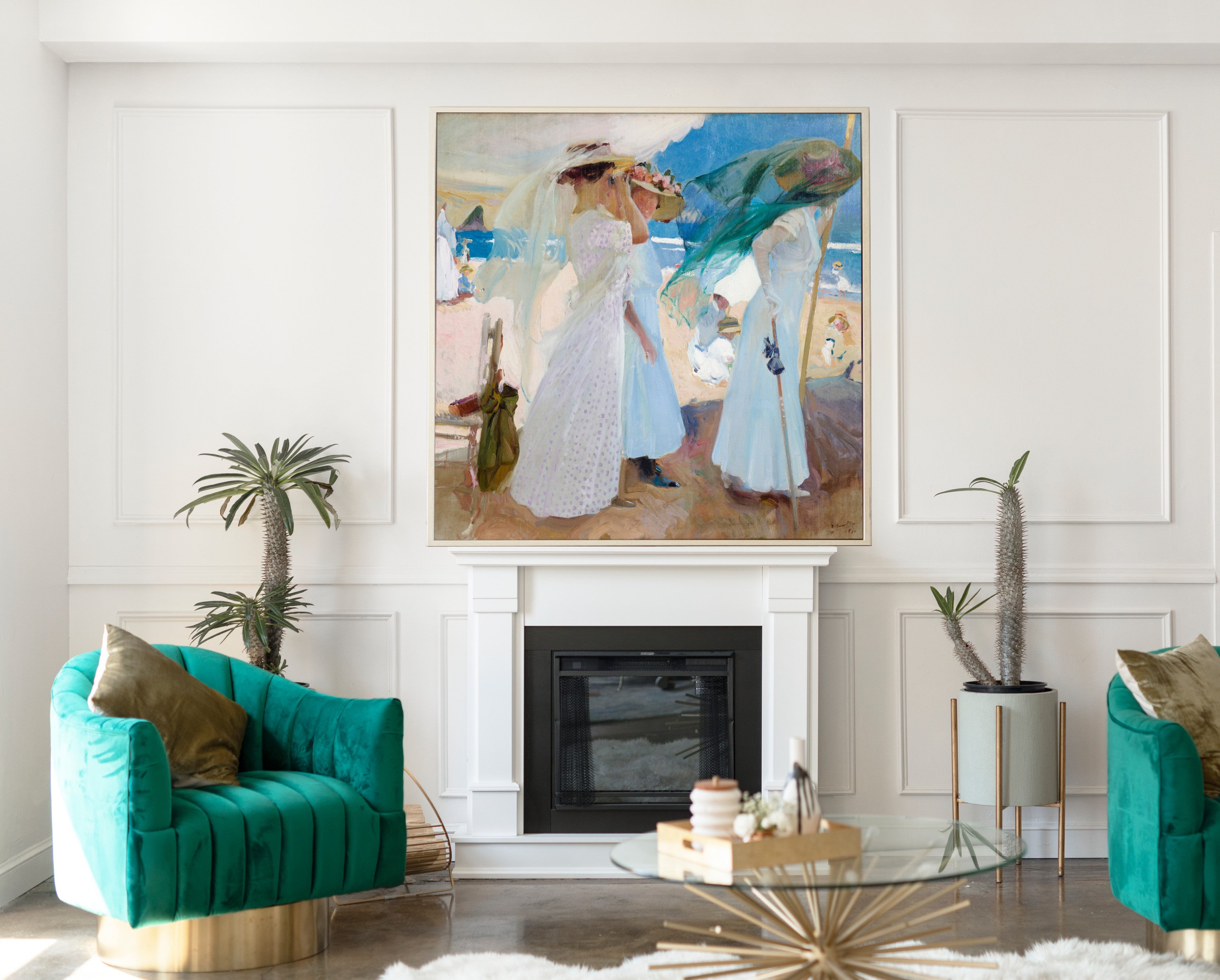 Under the Awning, Zarauz, Joaquín Sorolla Fine Art Print