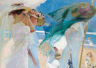 Under the Awning, Zarauz, Joaquín Sorolla Fine Art Print