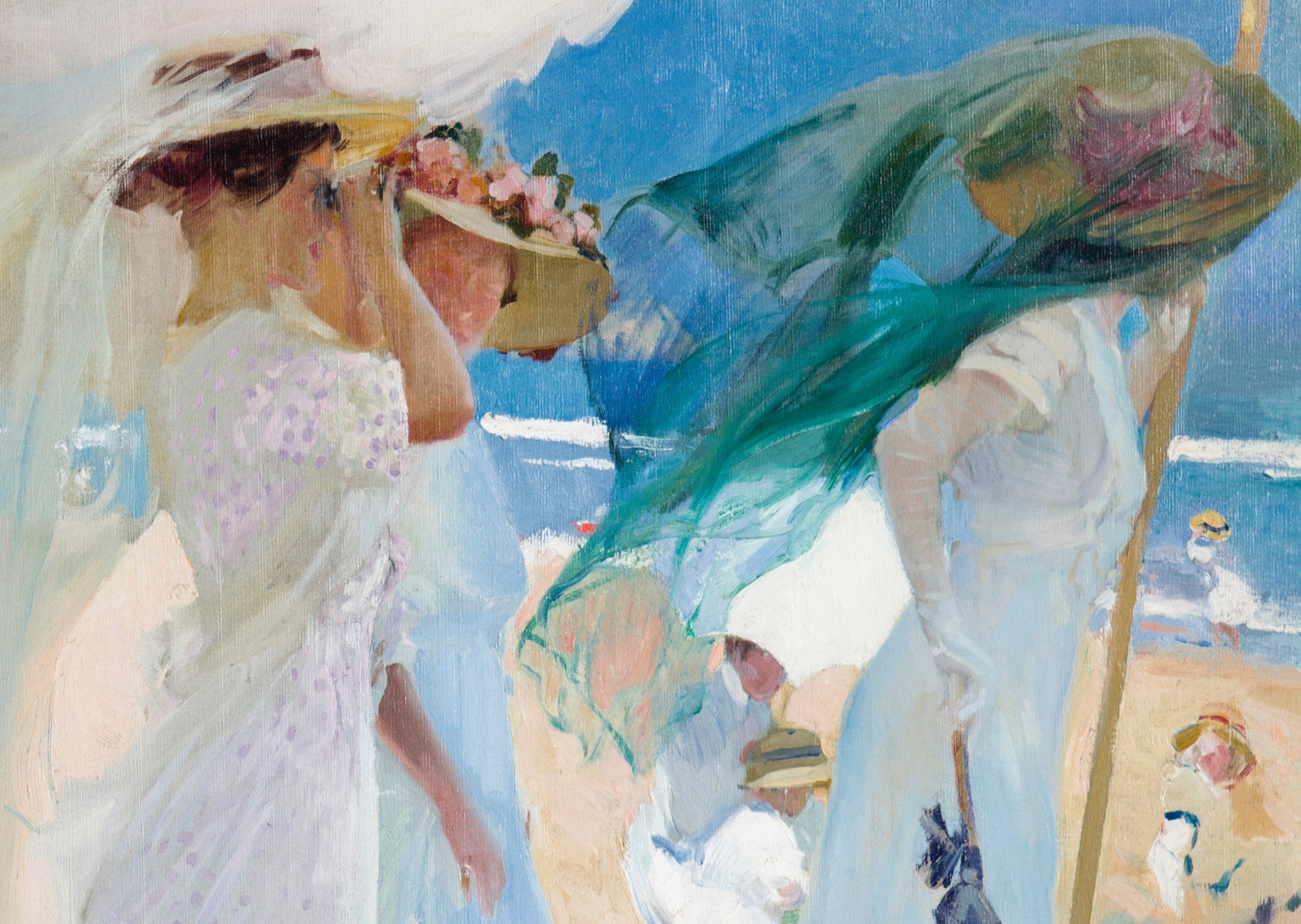 Under the Awning, Zarauz, Joaquín Sorolla Fine Art Print